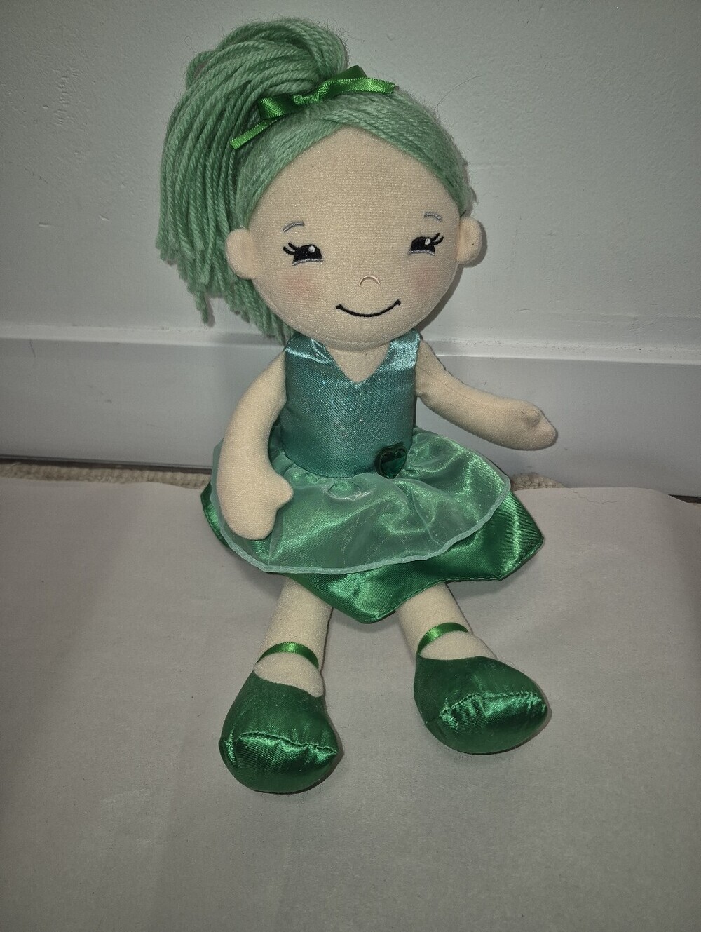 Nat & Jules Demdaco Green Doll Plush Vintage (10 Inch)